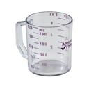 Cambro Camwear Polycarbonate Allergen‑Free Purple Measuring Cup, 1 Cup -- 12 per case.