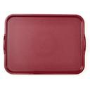Cambro Camwear Rectangular Dark Cranberry Non Skid Tray with Handles, 15 x 20 inch -- 12 per case