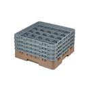 Cambro Camrack Polypropylene Beige Full Size 25 Compartment Glass Rack, 8 1/2 inch -- 2 per case.