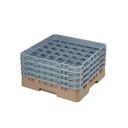 Cambro Camrack Polypropylene Beige Full Size 36 Compartment Glass Rack, 8 1/2 inch -- 2 per case.