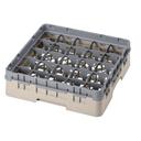 Cambro Camrack Polypropylene Beige Full Size 25 Compartment Glass Rack, 3 5/8 inch -- 5 per case.