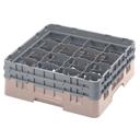 Cambro Camrack Polypropylene Beige Full Size 16 Compartment Glass Rack, 5 1/4 inch -- 4 per case.
