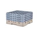 Cambro Camrack Polypropylene Beige Full Size 25 Compartment Glass Rack, 9 3/8 inch -- 2 per case.