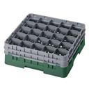 Camrack Full Size 25 Compartment Glass Rack with Two Extender, Sherwood Green, 6 1/8 inch -- 4 per case.