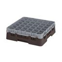 Cambro Camrack Polypropylene Brown Full Size 36 Compartment Glass Rack, 4 1/2 inch -- 5 per case.