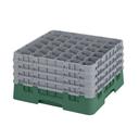 Cambro Camrack Polypropylene Sherwood Green Full Size 36 Compartment Glass Rack, 9 3/8 inch -- 2 per case.