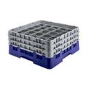 Cambro Camrack Polypropylene Navy Blue Full Size 36 Compartment Glass Rack, 6 1/8 inch -- 4 per case.