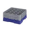 Cambro Camrack Polypropylene Navy Blue Full Size 16 Compartment Glass Rack, 7 3/4 inch -- 3 per case.