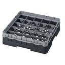 Cambro Camrack Polypropylene Black Full Size 25 Compartment Glass Rack, 3 5/8 inch -- 5 per case.