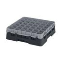 Cambro Camrack Polypropylene Black Full Size 36 Compartment Glass Rack, 4 1/2 inch -- 5 per case.