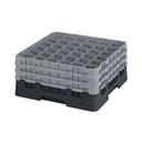 Cambro Camrack Polypropylene Black Full Size 36 Compartment Glass Rack, 7 3/4 inch -- 3 per case.