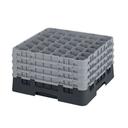 Cambro Camrack Polypropylene Black Full Size 36 Compartment Glass Rack, 9 3/8 inch -- 2 per case.