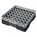 Cambro Camrack Polypropylene Black Full Size 49 Compartment Glass Rack, 3 5/8 inch -- 5 per case.