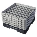 Cambro Camrack Polypropylene Black Full Size 49 Compartment Glass Rack, 10 1/8 inch -- 2 per case.