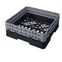Cambro Camrack Polypropylene Black Full Size with 2 Extender Base Rack, 19 3/4 x 19 3/4 x 7 1/4 inch -- 4 per case.