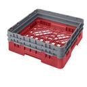Cambro Camrack Polypropylene Rose Red Full Size with 2 Extender Base Rack, 19 3/4 x 19 3/4 x 7 1/4 inch -- 4 per case.