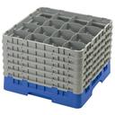 Cambro Camrack Polypropylene Blue Full Size 16 Compartment Glass Rack, 12 5/8 inch -- 2 per case.