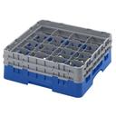 Cambro Camrack Polypropylene Blue Full Size 16 Compartment Glass Rack, 5 1/4 inch -- 4 per case.