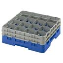 Cambro Camrack Polypropylene Blue Full Size 16 Compartment Glass Rack, 6 1/8 inch -- 4 per case.