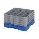 Cambro Camrack Polypropylene Blue Full Size 16 Compartment Glass Rack, 9 3/8 inch -- 2 per case.