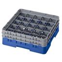 Cambro Camrack Polypropylene Blue Full Size 25 Compartment Glass Rack, 5 1/4 inch -- 4 per case.