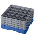 Cambro Camrack Polypropylene Blue Full Size 25 Compartment Glass Rack, 8 1/2 inch -- 2 per case.