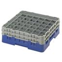 Cambro Camrack Polypropylene Blue Full Size 36 Compartment Glass Rack, 5 1/4 inch -- 4 per case.