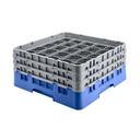 Cambro Camrack Polypropylene Blue Full Size 36 Compartment Glass Rack, 6 1/8 inch -- 4 per case.