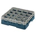 Cambro Camrack Polypropylene Teal Full Size 16 Compartment Glass Rack, 4 1/2 inch -- 5 per case.