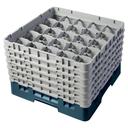 Cambro Camrack Polypropylene Teal Full Size 25 Compartment Glass Rack, 11 3/4 inch -- 2 per case.