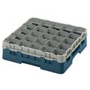 Cambro Camrack Polypropylene Teal Full Size 25 Compartment Glass Rack, 4 1/2 inch -- 5 per case.