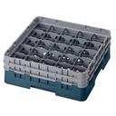 Cambro Camrack Polypropylene Teal Full Size 25 Compartment Glass Rack, 5 1/4 inch -- 4 per case.