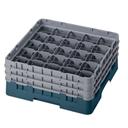 Cambro Camrack Polypropylene Teal Full Size 25 Compartment Glass Rack, 6 7/8 inch -- 3 per case.
