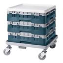 Cambro Camrack Polypropylene Teal Full Size with 1 Extender Base Rack, 19 3/4 x 9 7/8 x 5 5/8 inch -- 5 per case.