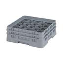 Cambro Camrack Polypropylene Soft Gray Full Size 20 Compartment Glass Rack, 5 1/4 inch -- 4 per case.