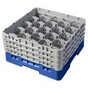 Cambro Camrack Polypropylene Blue Full Size 20 Compartment Glass Rack, 8 1/2 inch -- 2 per case.