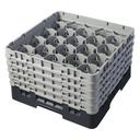 Cambro Camrack Polypropylene Black Full Size 20 Compartment Glass Rack, 10 1/8 inch -- 2 per case.