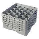 Cambro Camrack Polypropylene Soft Gray Full Size 20 Compartment Glass Rack, 10 1/8 inch -- 2 per case.