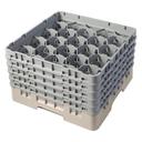 Cambro Camrack Polypropylene Beige Full Size 20 Compartment Glass Rack, 10 1/8 inch -- 2 per case.