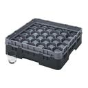 Cambro Camrack Polypropylene Black Full Size 30 Compartment Glass Rack, 3 5/8 inch -- 5 per case.