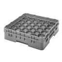 Cambro Camrack Polypropylene Soft Gray Full Size 30 Compartment Glass Rack, 3 5/8 inch -- 5 per case.