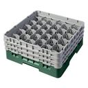 Cambro Camrack Polypropylene Sherwood Green Full Size 30 Compartment Glass Rack, 6 7/8 inch -- 3 per case.
