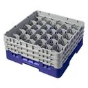 Cambro Camrack Polypropylene Navy Blue Full Size 30 Compartment Glass Rack, 6 7/8 inch -- 3 per case.