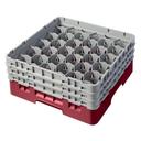 Cambro Camrack Polypropylene Cranberry Full Size 30 Compartment Glass Rack, 6 7/8 inch -- 3 per case.