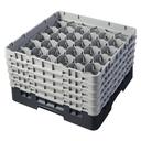 Cambro Camrack Polypropylene Black Full Size 30 Compartment Glass Rack, 10 1/8 inch -- 2 per case.