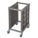 Cambro Camshelving Half Size Brushed Graphite Ultimate Sheet Pan Rack with 1.5 inch Rail Spacing and Plastic Caster, 33.37 x 25.44 x 41.63 inch