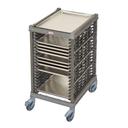 Cambro Camshelving Half Size Brushed Graphite Ultimate Sheet Pan Rack with 1.5 inch Rail Spacing and Plastic Caster, 33.37 x 25.44 x 41.63 inch