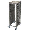 Cambro Camshelving Full Size Brushed Graphite Factory Assembled Ultimate Sheet Pan Rack with 1.5 inch Rail Spacing and Plastic Caster, 33.37 x 25.44 x 72.38 inch