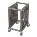 Cambro Camshelving Half Size Brushed Graphite Ultimate Sheet Pan Rack with 1.5 inch Rail Spacing and Metal Caster, 32.06 x 25.50 x 41.50 inch