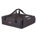 Cambro Black Insulated Standard Pizza Delivery GoBag, 20 3/4 x 21 3/4 x 6 1/2 inch -- 4 per case